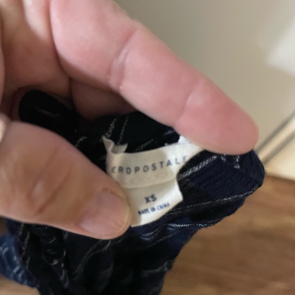 Aeropostale Navy and White Striped Jumpsuit - Picture 8 of 8